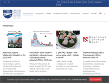 Tablet Screenshot of nmfri.gdynia.pl